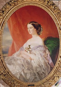 Císařovna Eugenie (1826-1920) podle portrétu Francoise Xaviera Winterhaltera (1806-73)